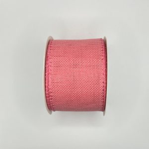 2.5 inch Faux Burlap Ribbon: Pink