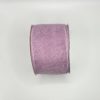 2.5 inch Faux Burlap Ribbon: Purple