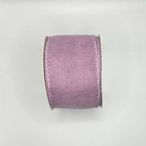 2.5 inch Faux Burlap Ribbon: Purple