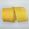 2.5 inch Faux Burlap Ribbon: Yellow - Image 2