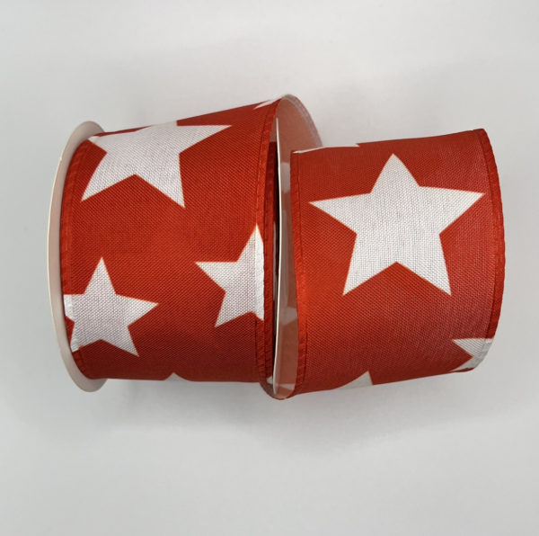 2.5 inch Star Ribbon: Red - Image 2