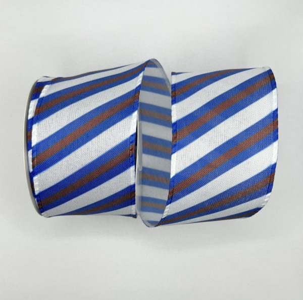 2.5 inch Stripe Ribbon: Red White Blue - Image 2