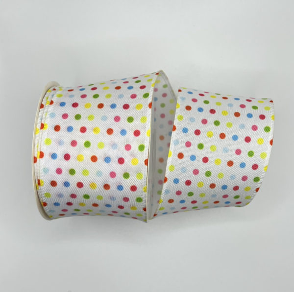 2.5 inch Polka Dot Ribbon: Multicolor - Image 2