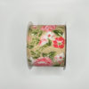 2.5 inch Floral Ribbon: Brown