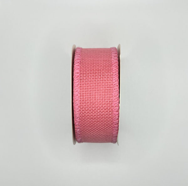 1.5 inch Faux Burlap Ribbon: Pink