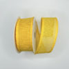 1.5 inch Faux Burlap Ribbon: Yellow - Image 2