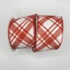 2.5 inch Plaid Ribbon: Red - Image 2